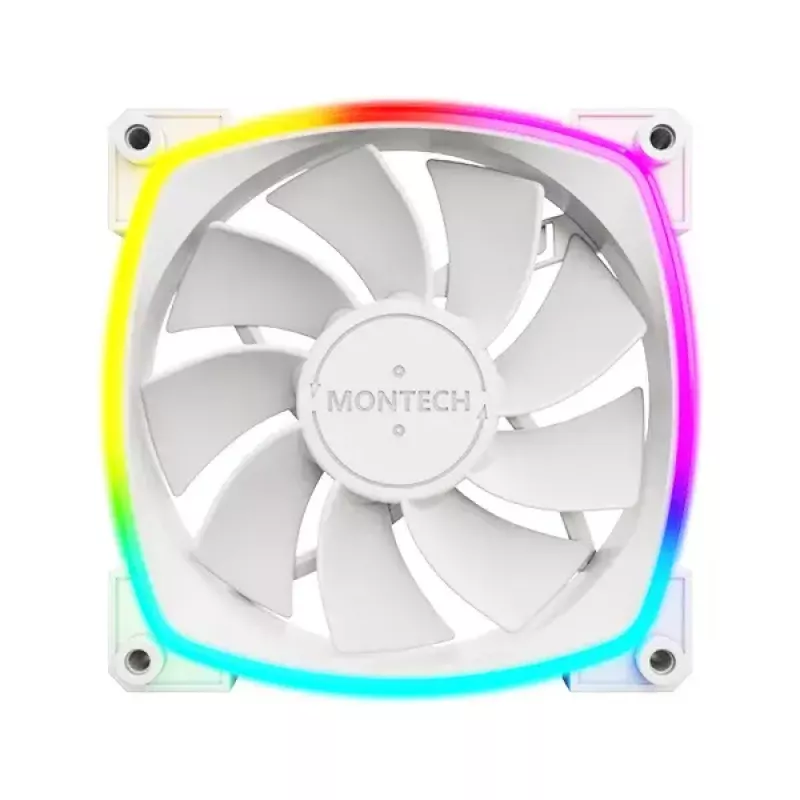 Ventilator Montech RX120 PWM 12 cm 800-1600 RPM 27 dB wit