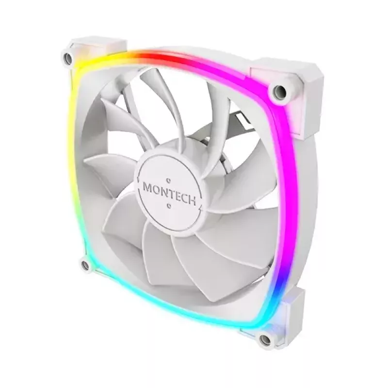 Ventilator Montech RX120 PWM 12 cm 800-1600 RPM 27 dB wit