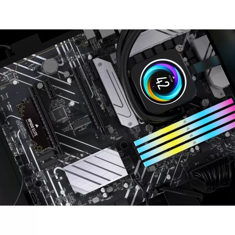 Corsair MP600 Elite CSSD-F1000GBMP600ENH SSD, 1 TB, M.2 2280, PCIe 4.0 x4 NVMe, 3D TLC, 256-bits AES-codering