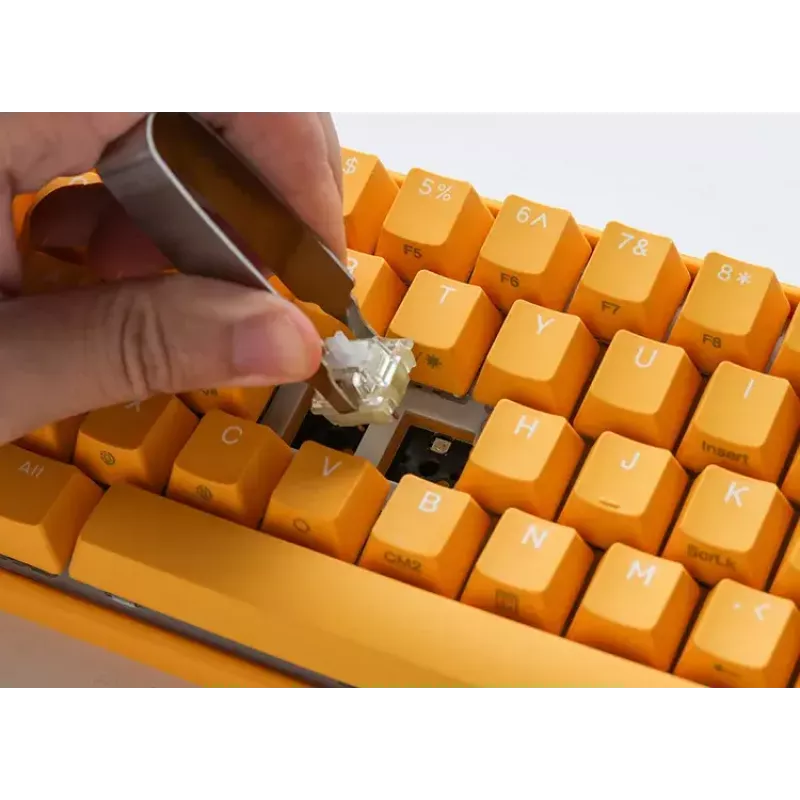 “Ducky One 3 Geel Mini” toetsenbord gaming USB Duits mechanisch RGB