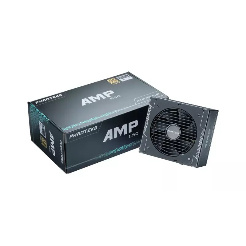 Phanteks AMP GH 850W voeding, 80 PLUS Gold, ATX 3.1, PCIe 5.1, zwart