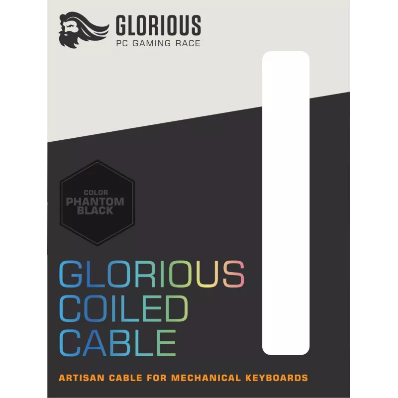 Glorious Gaming coiled zwart 1,37 m