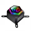 SilverStone Permafrost PF360-ARGB V2 SST-PF360-ARGB-V2 360 mm AiO-waterkoeler voor CPU, ARGB, incl. RGB-controller, zwart