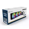 SilverStone Permafrost PF360-ARGB V2 SST-PF360-ARGB-V2 360 mm AiO-waterkoeler voor CPU, ARGB, incl. RGB-controller, zwart