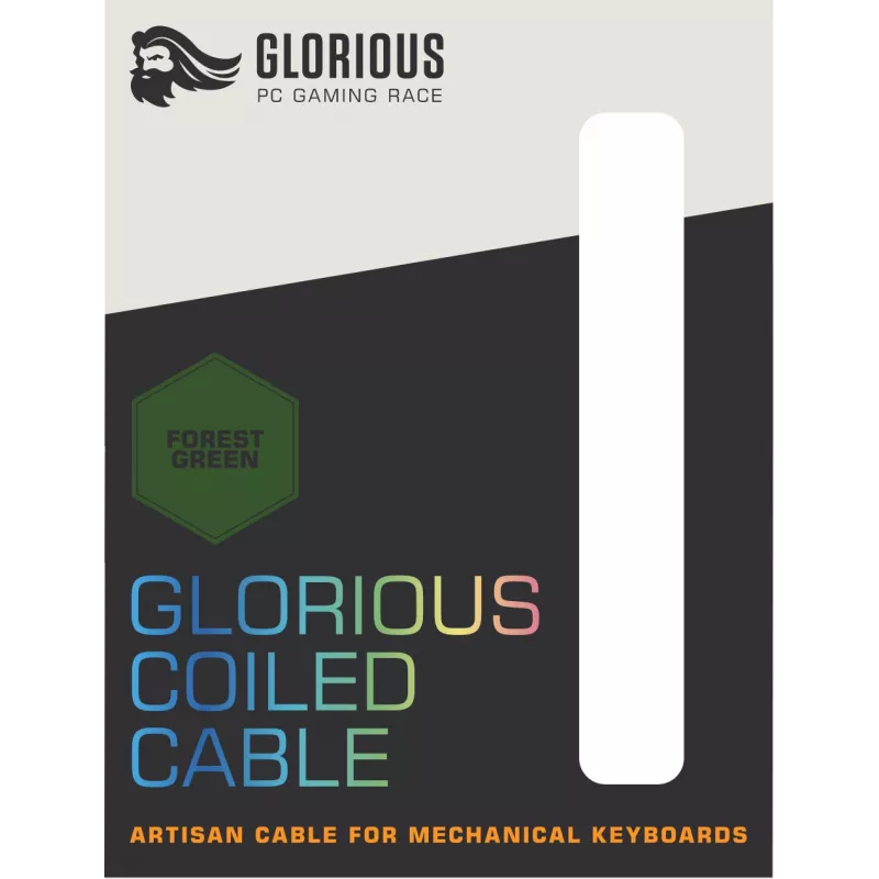 Glorious Gaming coiled groen 1,37 m