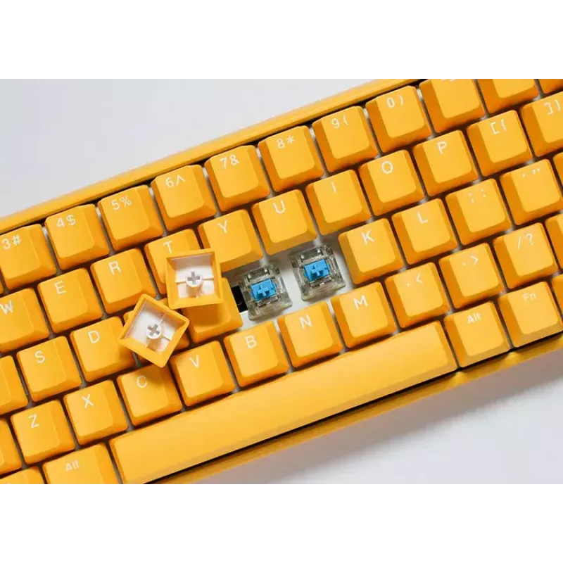 Ducky One 3 geel mini toetsenbord, gaming, USB, Duits, mechanisch, RGB