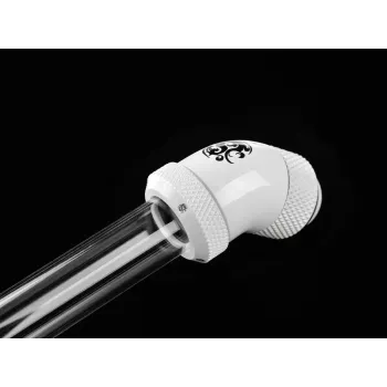 BitsPower BP-DWE45RML vloeistofkoeling accessoire — messing nikkel wit, 1/4 inch schroefdraad