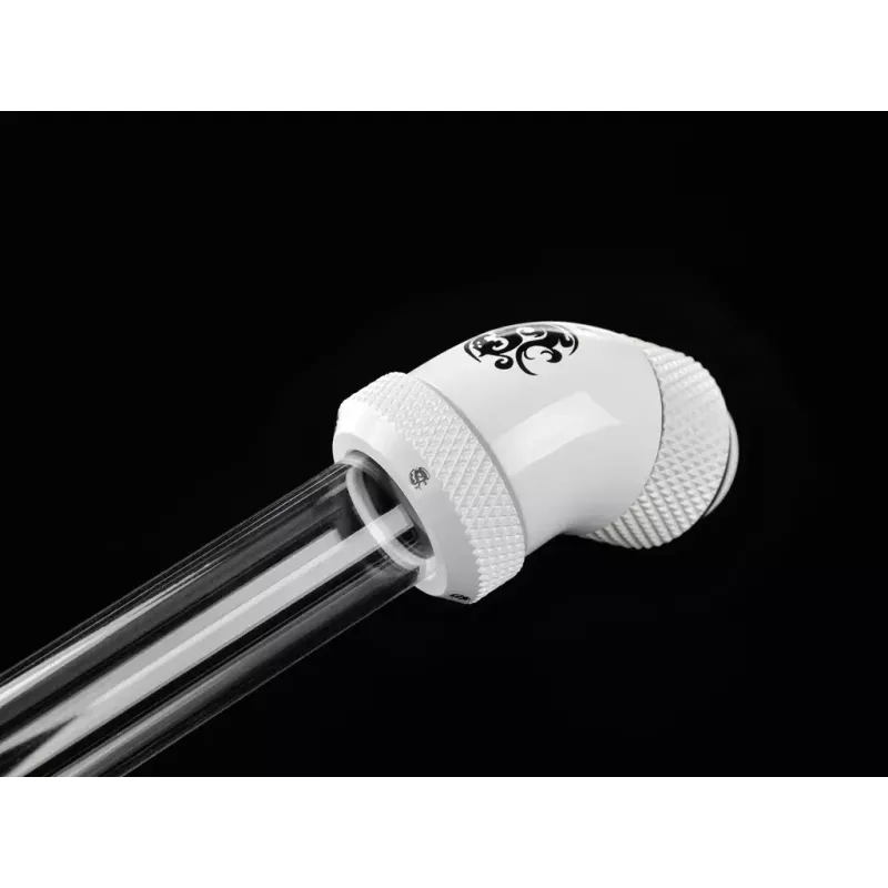 BitsPower BP-DWE45RML vloeistofkoeling accessoire — messing nikkel wit, 1/4 inch schroefdraad