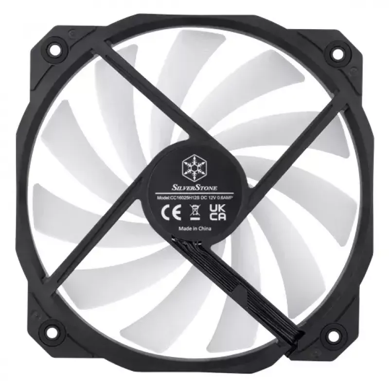 Ventilator Silverstone Shark Force 160 ARGB 1600 RPM Fluid Dynamic Bearing