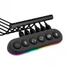 Streamplify HUB DECK 5 USB-hub, 4x USB 3.0, 1x USB 2.0, RGB, 12V, EU-netsnoer, zwart