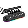 Streamplify HUB DECK 5 USB-hub, 4x USB 3.0, 1x USB 2.0, RGB, 12V, EU-netsnoer, zwart