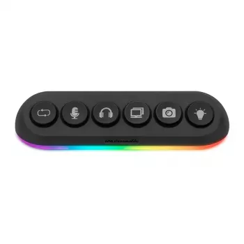 Streamplify HUB DECK 5 zwart USB 2.0 USB 3.0 24W 1.8m