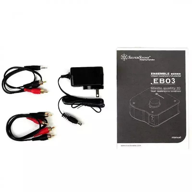 Hoofdtelefoonversterker Silverstone SST-EB03S 16-600Ω 6,3 mm