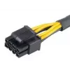 Interne stroomkabel Akasa AK-CBPW10-15BK 0,15 m PCI-E 8-pin ATX 4-pin