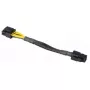 Interne stroomkabel Akasa AK-CBPW10-15BK 0,15 m PCI-E 8-pin ATX 4-pin