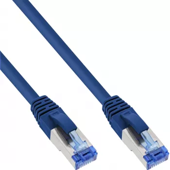 InLine patchkabel S/FTP PiMF Cat.6A halogeenvrij 500 MHz blauw 3 m