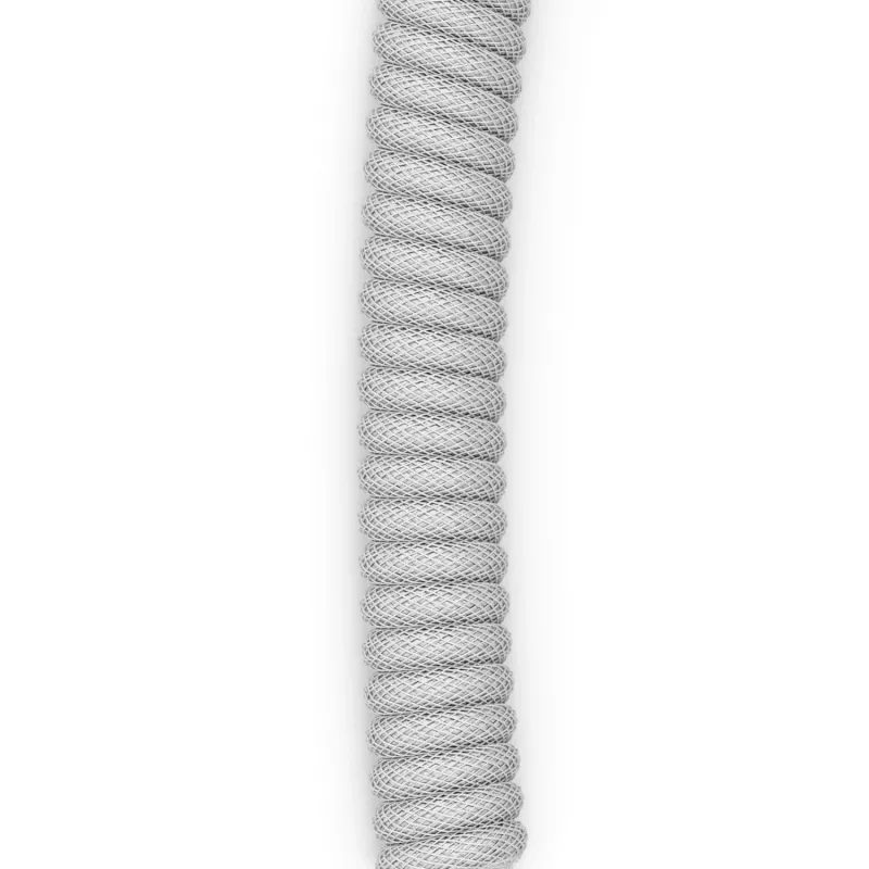 Coiled USB-kabel GLORIOUS GMMK Ghost White (GLO-KB-ACC-CBL-COIL-GWHT) – spiraalkabel, Ghost White