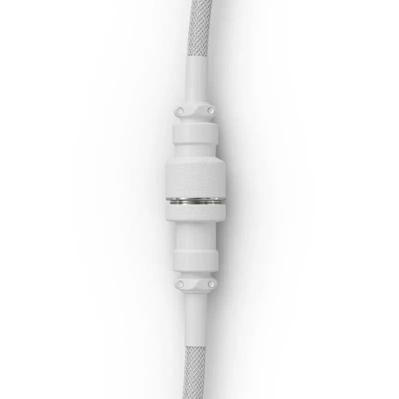 Coiled USB-kabel GLORIOUS GMMK Ghost White (GLO-KB-ACC-CBL-COIL-GWHT) – spiraalkabel, Ghost White