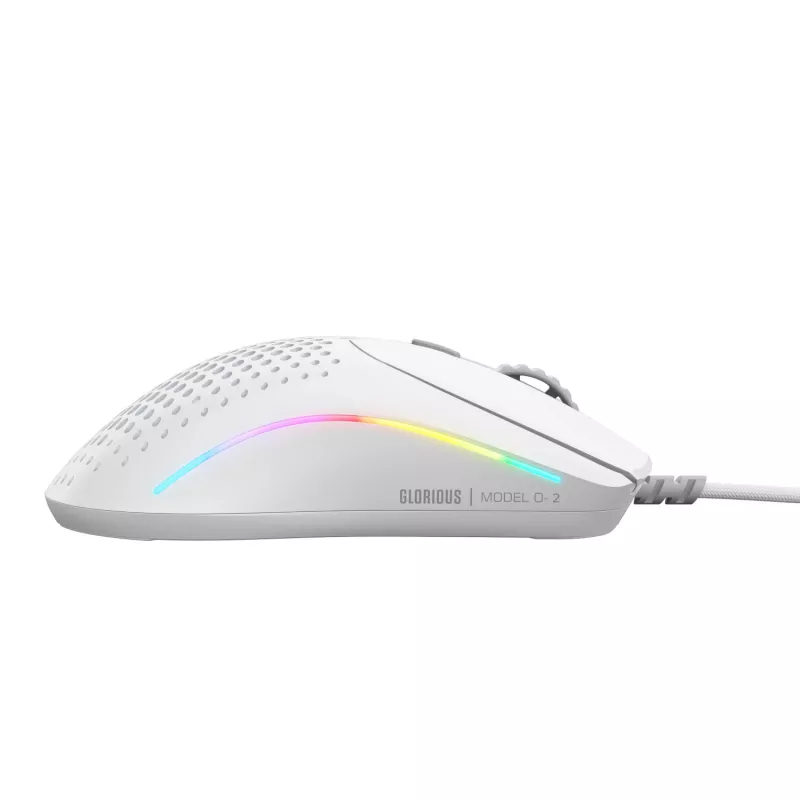 Glorious Gaming Glorious Model O 2 Mini - matwit, rechtshandig, optisch, USB Type-A, 26000 DPI, wit