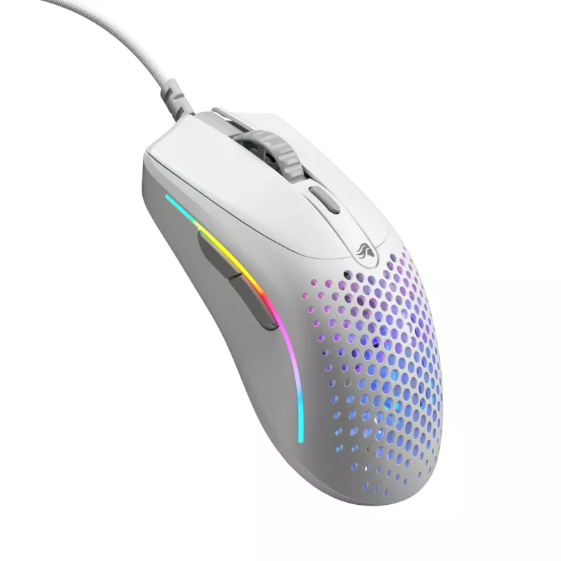 Glorious Gaming Glorious Model O 2 Mini - matwit, rechtshandig, optisch, USB Type-A, 26000 DPI, wit