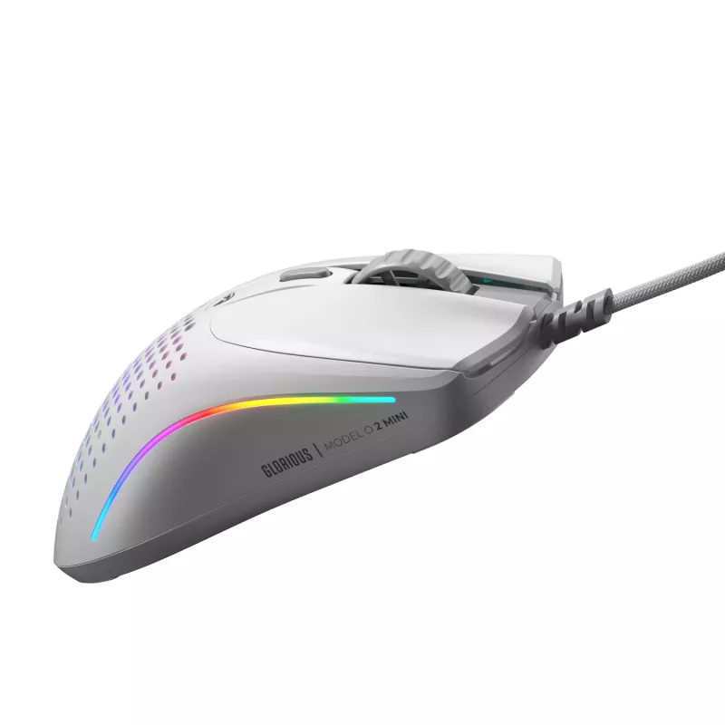 Glorious Gaming Glorious Model O 2 Mini - matwit, rechtshandig, optisch, USB Type-A, 26000 DPI, wit