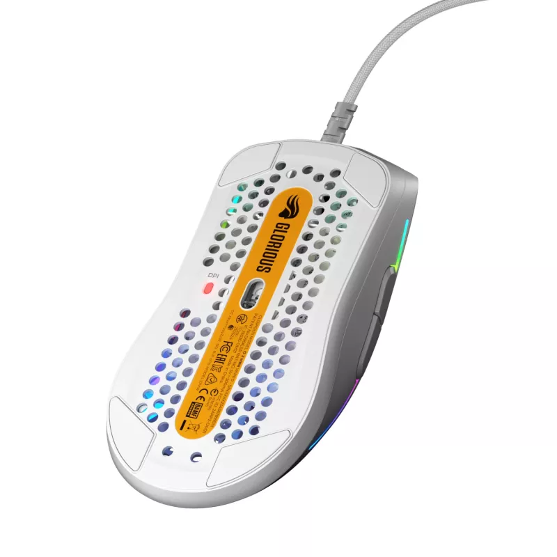 Glorious Gaming Glorious Model O 2 Mini - matwit, rechtshandig, optisch, USB Type-A, 26000 DPI, wit