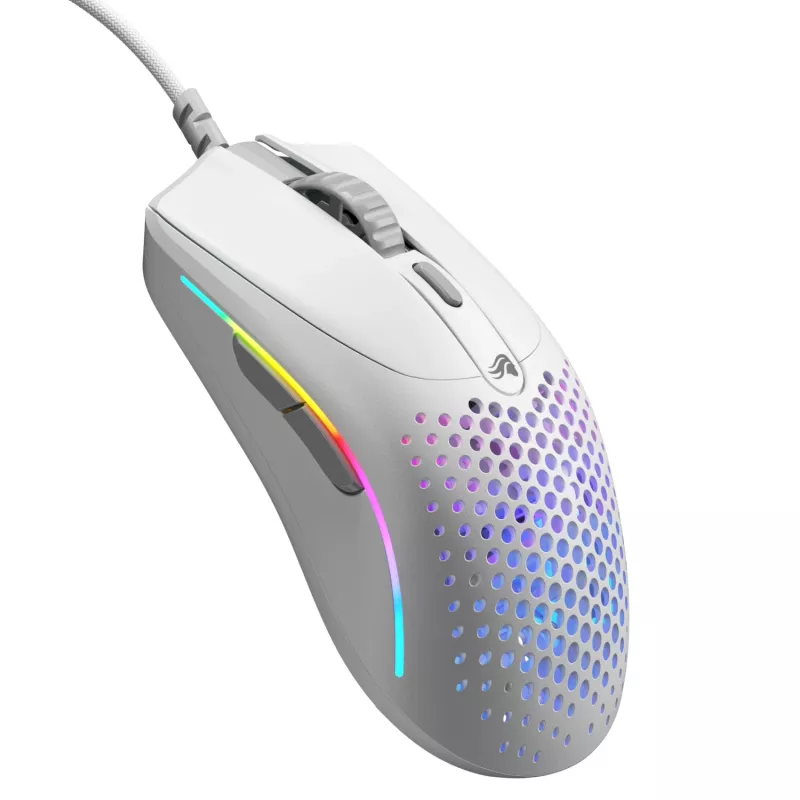 Glorious Gaming Glorious Model O 2 Mini - matwit, rechtshandig, optisch, USB Type-A, 26000 DPI, wit