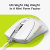 Glorious Gaming Glorious Model O 2 Mini - matwit, rechtshandig, optisch, USB Type-A, 26000 DPI, wit
