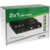 InLine 2x1 HDMI KVM-switch, 2x1, HDMI 4K2K, USB 2.0-hub, met audio