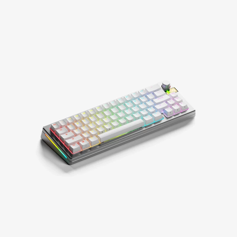 Glorious Gaming GMMK 3 PRO HE 65% prebuilt wireless zilver - US