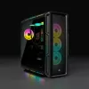 CORSAIR mid-tower ATX pc-behuizing – iCUE 5000T – RGB gehard glas – zwart