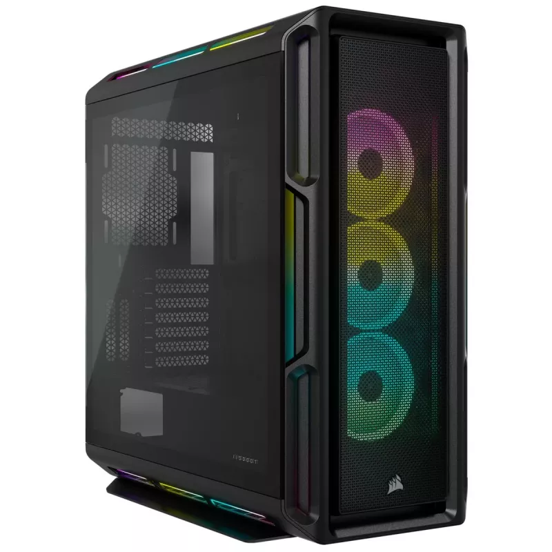 CORSAIR mid-tower ATX pc-behuizing – iCUE 5000T – RGB gehard glas – zwart