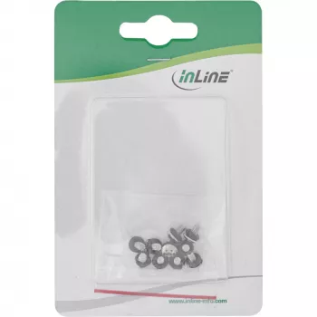 InLine schroevenset voor moederbord met rubberen ringen metrisch 10 stuks InLine 77784M