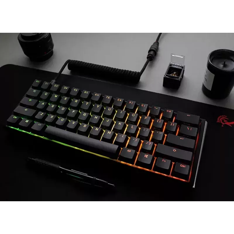 Ducky One 3 Classic Mini toetsenbord gaming USB Duits zwart wit mechanisch RGB