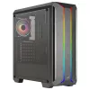 Aerocool SKYLINEV2BK PC ATX behuizing dual frontpaneel LED ARGB ventilator ARGB 12cm zwart