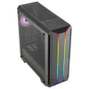 Aerocool SKYLINEV2BK PC ATX behuizing dual frontpaneel LED ARGB ventilator ARGB 12cm zwart