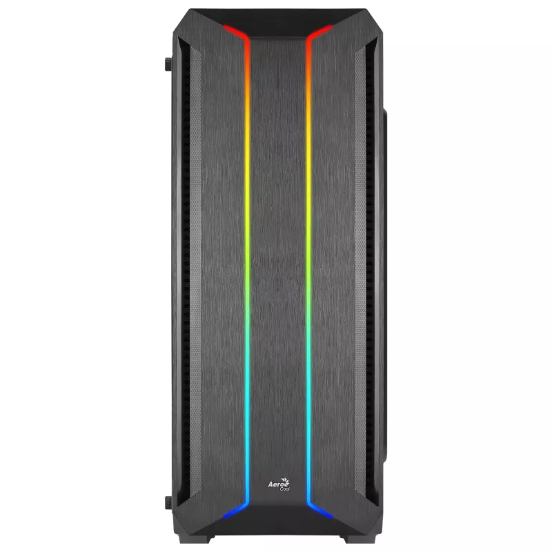 Aerocool SKYLINEV2BK PC ATX behuizing dual frontpaneel LED ARGB ventilator ARGB 12cm zwart