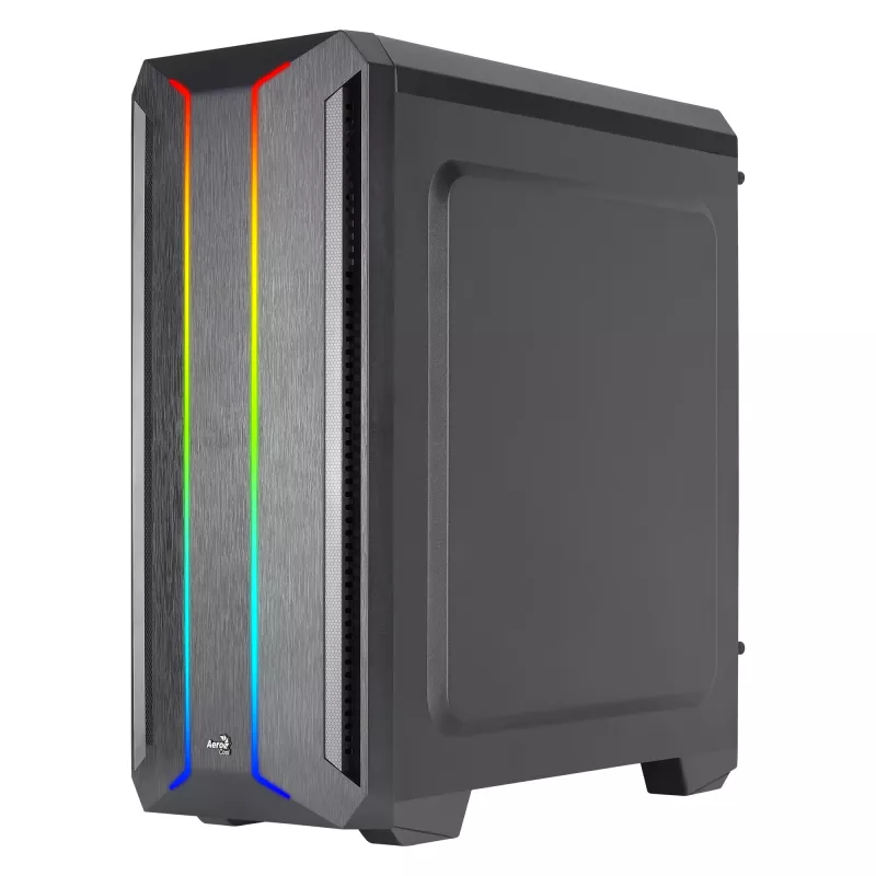 Aerocool SKYLINEV2BK PC ATX behuizing dual frontpaneel LED ARGB ventilator ARGB 12cm zwart