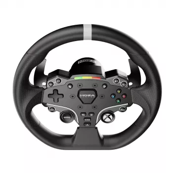 Moza Racing ESX stuurwiel, stuurwiel, Xbox, D-Pad, home-knop, menuknop, startknop, zwart, aluminium, polyurethaan, aluminium