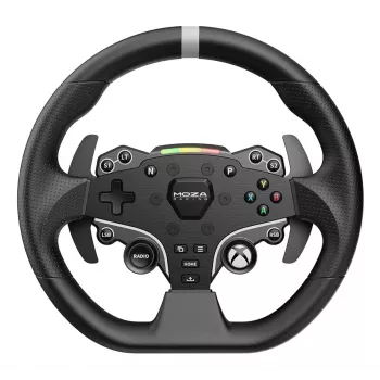 Moza Racing ESX stuurwiel, stuurwiel, Xbox, D-Pad, home-knop, menuknop, startknop, zwart, aluminium, polyurethaan, aluminium