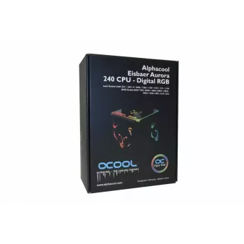Vloeistofkoeler Alphacool Eisbaer Aurora 240 CPU processor zwart