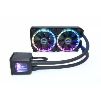 Vloeistofkoeler Alphacool Eisbaer Aurora 240 CPU processor zwart