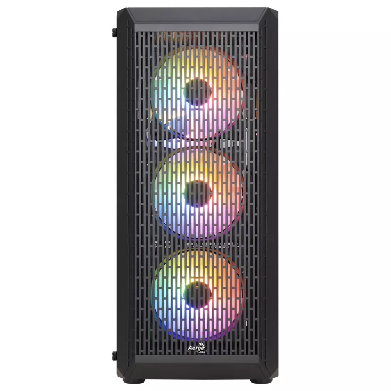 Aerocool BEAMBKV2 gaming ATX-behuizing 4 ventilatoren 12 cm FRGB zwart