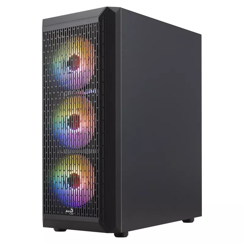 Aerocool BEAMBKV2 gaming ATX-behuizing 4 ventilatoren 12 cm FRGB zwart