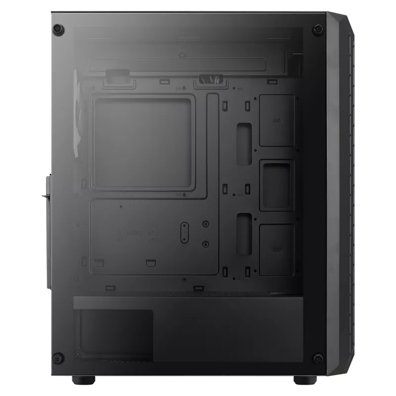 Aerocool BEAMBKV2 gaming ATX-behuizing 4 ventilatoren 12 cm FRGB zwart