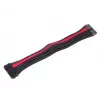 SilverStone SST-PP07-MBBR ATX 24-pins verlengkabel, 0,3 m, zwart/rood