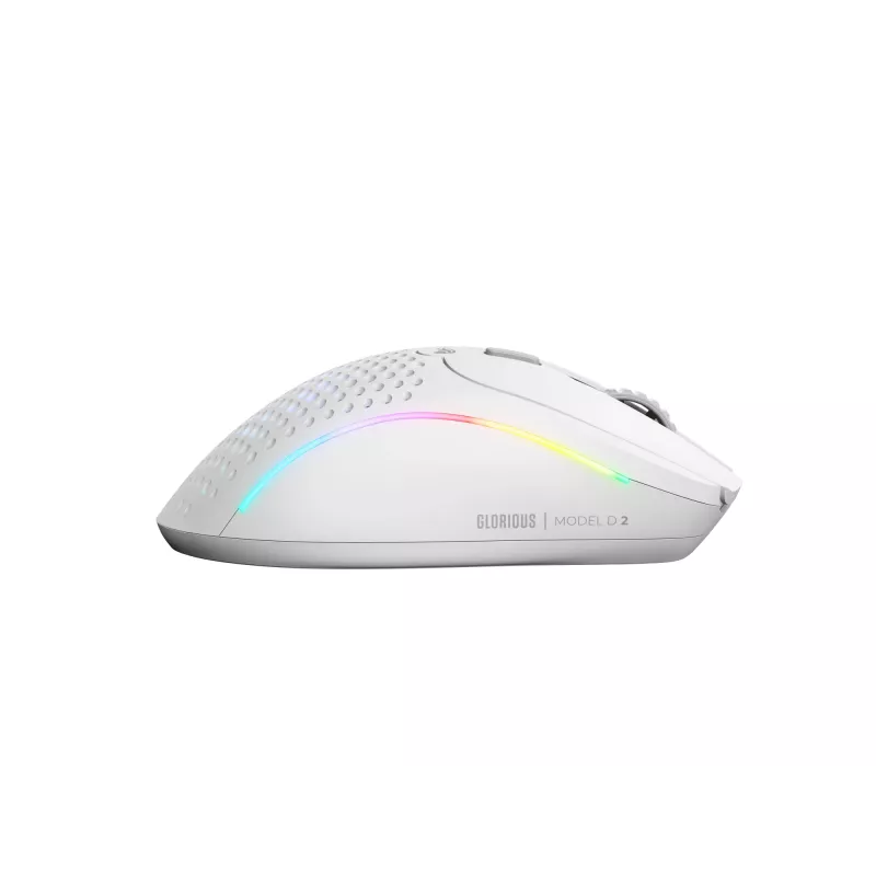 Glorious Gaming Glorious Model D 2 Wireless - matwit, rechtshandig, RF Wireless, 19000 DPI, wit