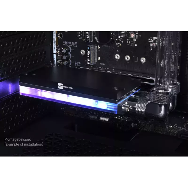 Alphacool Core M.2 NVMe PCIe 5.0 vloeistofkoeler met backplate