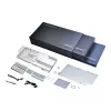 Waterblok + backplate Phanteks Glacier G40 acryl koper grijs transparant