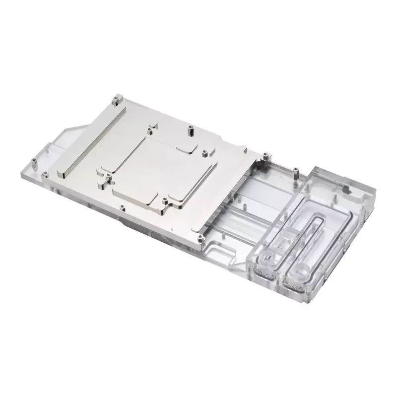 Waterblok + backplate Phanteks Glacier G40 acryl koper grijs transparant